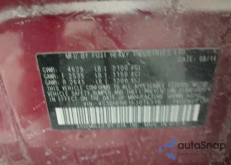 2015 Subaru Legacy 3.6R Limited from USA, damaged, VIN 4S3BNEN61F3016378